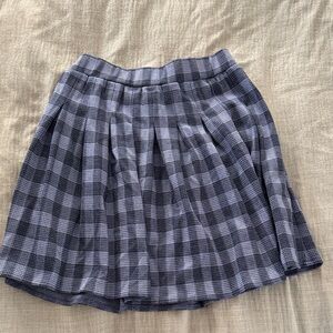 Elodie Checkered Skater Skirt in Black and White